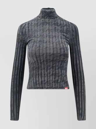 Diesel ribbed high-neck long-sleeve t-shirt
