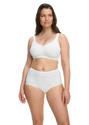 Susa B&uuml;gelloser BH SUSA Sevilla, Damen, Gr. 75, Cup E, beige (ivory), Obermaterial: 70% Polyamid, 30% Elasthan, BHs B&uuml;gelloser BH, florale Spitze, vorgefor