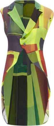 Comme Des Gar&ccedil;ons Comme des Garcons pop colorblock layers cutaway vest