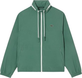 Lacoste Waterafstotende jas met afneembare capuchon voor heren (Groen)