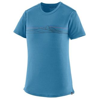 Patagonia Cap Cool Merino Graphic Shirt Merinoshirt f&uuml;r Damen | blau