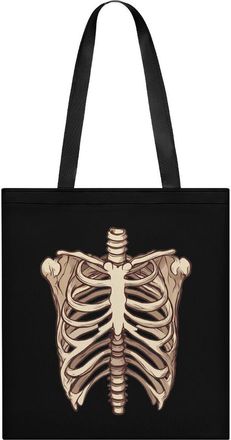 Generic Ribcage Womens Tote Casual Shopping Bag Lightweight Shoulder Bags Hobos Handbag for Work Travel Daily 35x40cm