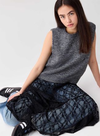 Twik Womens Back bow sweater vest