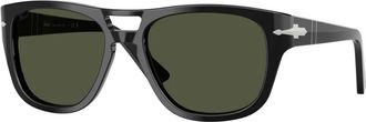 Persol Stijlvolle zonnebril in zwart - unisex - Zonnebrillen - Zwart - 55 MM - Accessoires