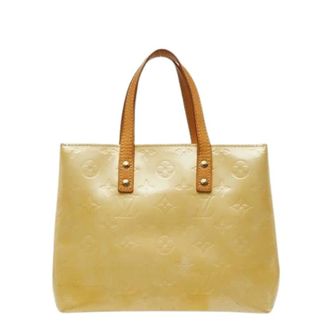 Louis Vuitton Pre-owned Handbags, female, Beige, Size: ONE SIZE Pre-owned Vintage Patent Leather Handbag