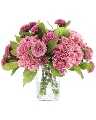 Creative Displays Inc. Handmade Faux Real Touch Hydrangea & Dahlia Arrangement