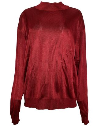 Alaia Ala&iuml;a Mock Neck Sweater (Authentic Pre-Loved)