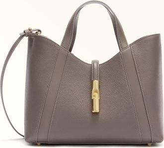 Furla Goccia Borsa Shopping S Urban Gray Pelle Di Vitello Notte + Pelle Di Vitello Sidney Donna