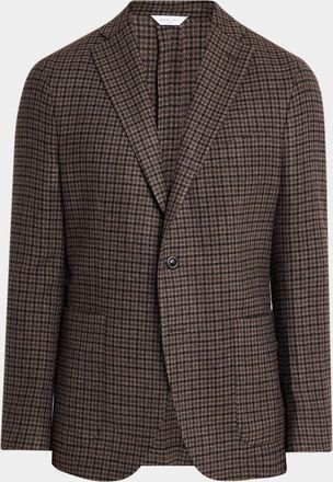 Boglioli Men & apos;s K. Jacket Houndstooth Plaid Wool & Cashmere Sport Coat