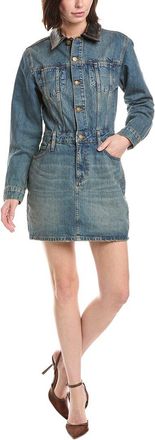 SIMKHAI Maxella Denim Jacket Mini Dress