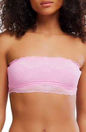 Free People Intimately FP Spring Fever Strapless Lace Bralette in Neon Gumdrops at Nordstrom, Size X-Large