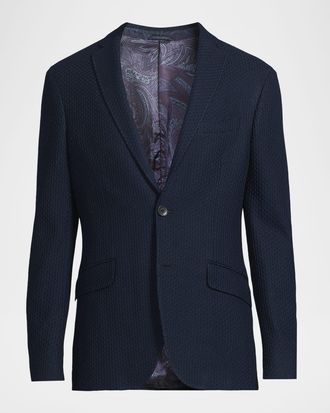Etro Mens Basic Textured Blazer