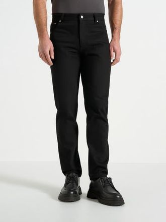 Mani&egrave;re De Voir Relaxed Straight Leg Jeans in Black at Nordstrom, Size 34