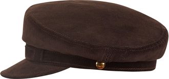 Sterkowski Liverpool Style Cap | 100% Cotton Breton for Men and Women Greek Fishermans Vintage Sailor Hat Mariner Yachting Newsboy Skipper 59 cm Brown