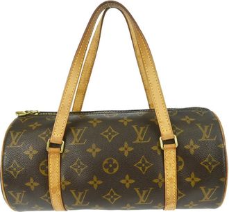 Louis Vuitton Papillon Handbag Monogram Canvas Brown Canvas Handbag (Pre-Owned)