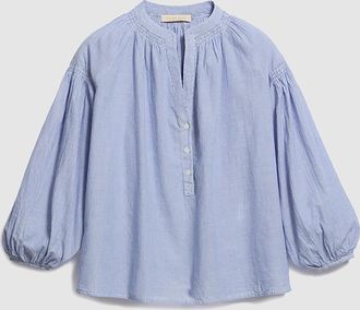 Vanessa Bruno Blouse Nipoa Coton Rayures Bleu