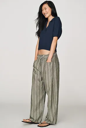 ASKK NY Cancun 100% Cotton Stripe Pants