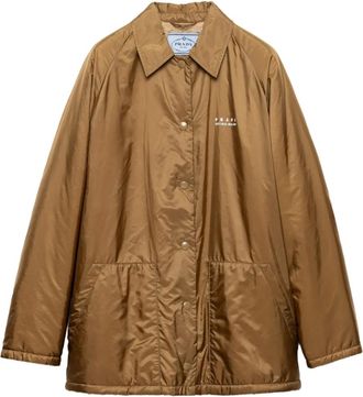 Prada Giacca con maniche raglan - Marrone