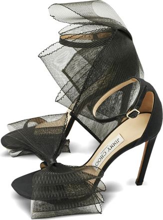 Jimmy Choo London Sandali con fiocco - Nero