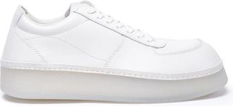 Emporio Armani Casual Ronde Neus Sneakers - Heren - Sneakers - Wit - 44 EU - Schoenen