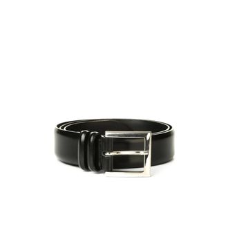 Orciani Belts, male, Black, Size: 105 CM Cintura in vitello spazzolato