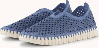 Ilse Jacobsen Womens Tulip Slip On Flats In Light Regatta