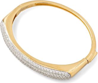 Guess Co crystal-embellishment bracelet - women - Sterling Silver - S - Gold