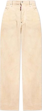 Dsquared2 Broek Los - Heren - Straight fit broeken - Beige - XL - Broeken