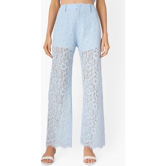 Cami NYC Zinaida Floral Lace Pants in Dew at Nordstrom, Size 10