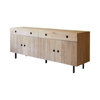 Tikamoon Aparador de roble macizo de 185 cm