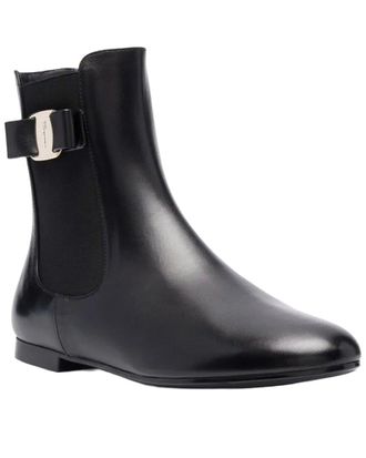 Ferragamo Vara Bow Leather Bootie