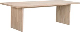 Rowico Nachhaltiger Massivholztisch Emmet 240 x 95 cm - Eiche gebleicht