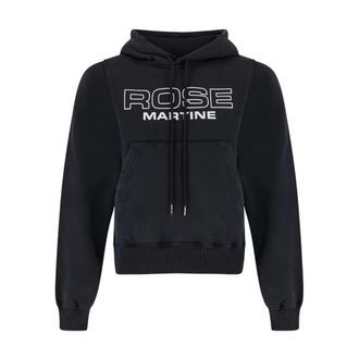 Martine Rose Hoodies, male, Black, XL, Shrunken Hoodie