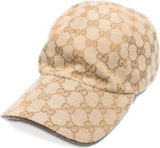 Gucci Beige Logo Baseball Hat