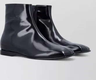 Maison Margiela ankle boot square toe signature stitch