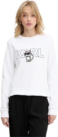 Karl Lagerfeld Sweatshirts - Dames - Sweatshirts - Wit - S - Hoodies & sweatvesten
