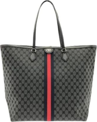 Balenciaga Pre-owned The Hacker Project Large Tote Bag - Heren - Vintage Shopper - Zwart - ONE Size - Vintage