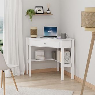 Vicco Escritorio De Esquina Velto, Blanco, 75 X 71.6 Cm