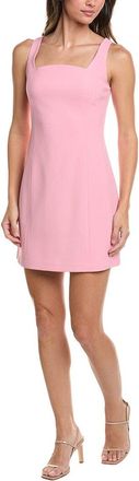 Kenneth Cole Sculpted Neck A-Line Mini Dress