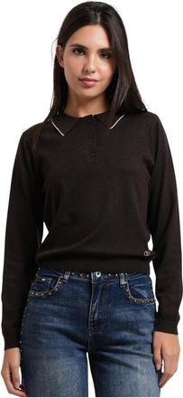 Yes-Zee Truien - Dames - Polos - Bruin - S - Wol - Tops