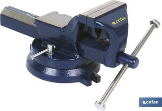 cofan Torn.de Banco Paralelo Girat.4, Tornillo De Banco Paralelo Giratorio Fabricado En Acero Forjado De Alta Calidad. Gracias A Sus Materiales, Proporciona