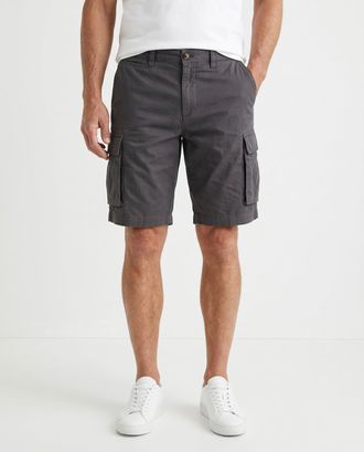 Brunello Cucinelli Linen-Blend Cargo Cargo Shorts - Grey