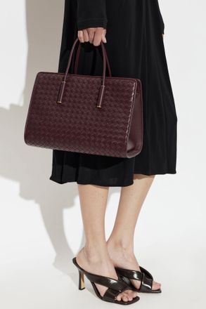 Bottega Veneta Barbara Small Bag, Womens, Burgundy