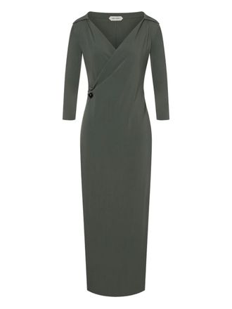 Alberta Ferretti Jurk van wolblend - Grijs