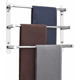 OEM Portasciugamani Multistrato En Acero Inoxidable Acciaio 304 - 50 Cm - Montaggio A Parete - 3 Bar - Para Ba&ntilde;o Y Cocina-crezuo