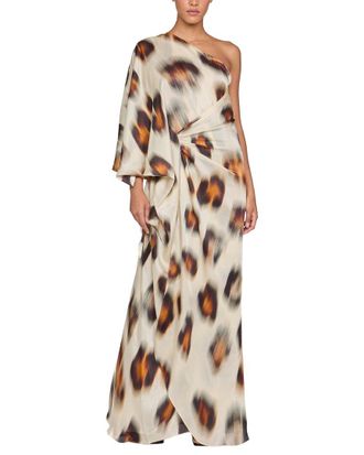 Halston Heritage Carmen Chiffon Silk Gown