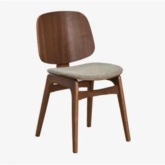 Sklum Sklum - Silla de comedor en madera y tapizada Canada