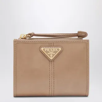 Prada Small light pink leather wallet