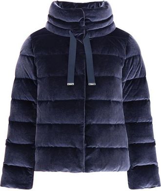 Herno Cotton chenille-effect Down Womens Jacket