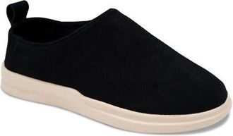 Lusso Gehry Suede Clog in Jet Black /Shortbread at Nordstrom, Size 10